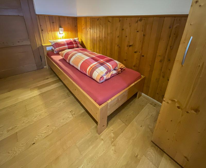Einzelbett im Zimmer 3 im Haurihäusle Einzelbett im Zimmer 3 im Haurihäusle